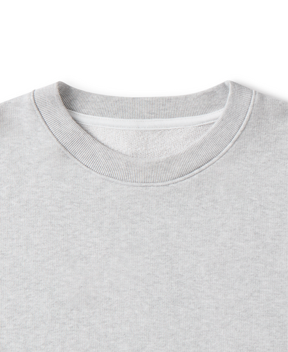 600 GSM 'Light Heather Gray' Crewneck