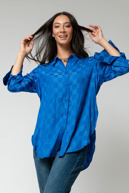 Cobalt Charlie Silky Shirt