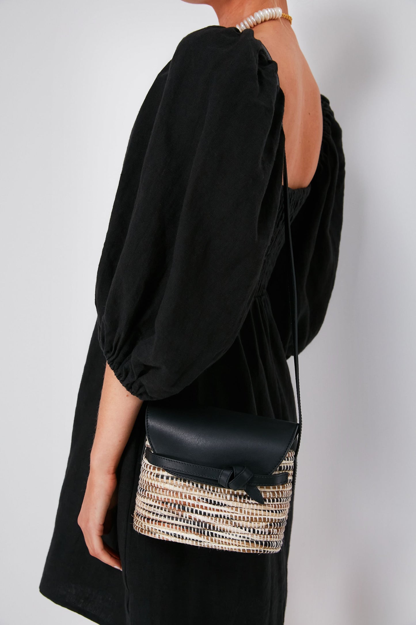 Black Melange Crossbody