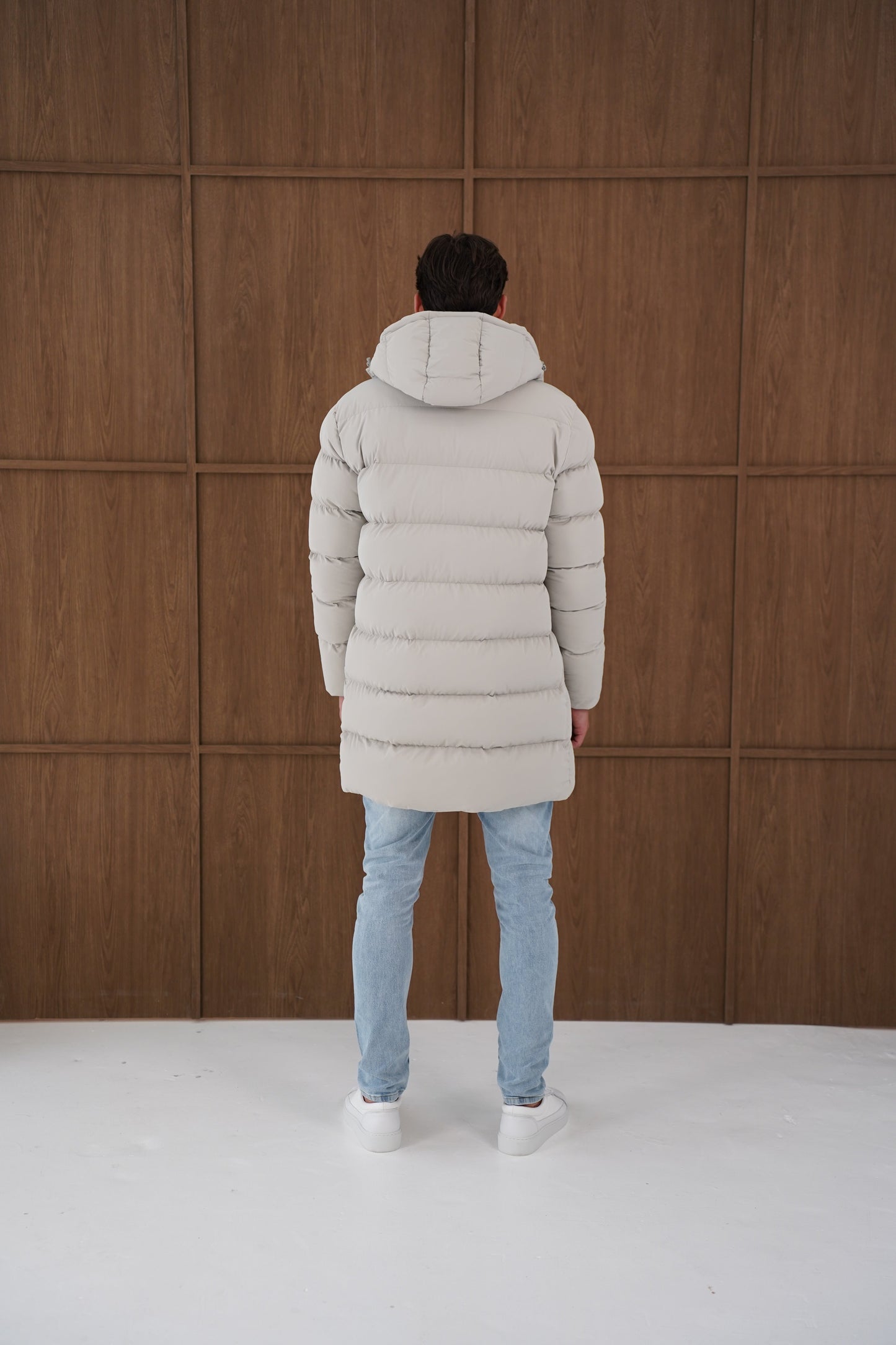 Capo Mid-Length Puffer Coat - Stone