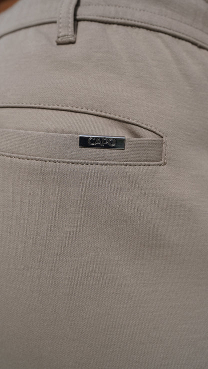 Capo Interlock Shorts - Oatmeal