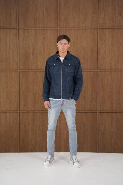 Capo SUEDE Jacket - Navy