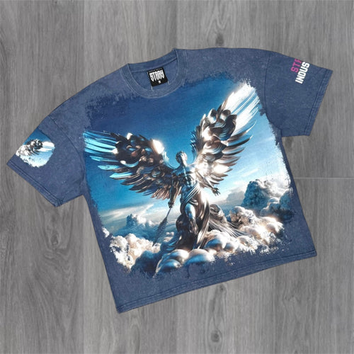 Stray -  Flying Angel T-shirt - Navy 1717