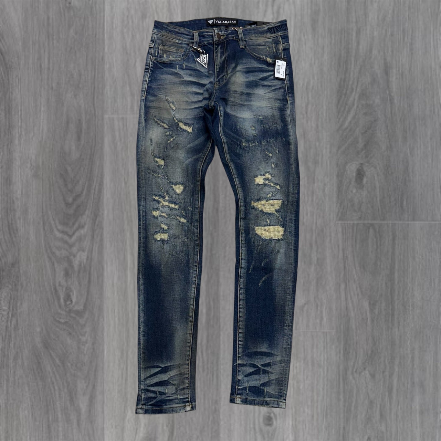 Valabasas - Leader Slim Fit Denim -Dark Blue  washed  - 1045