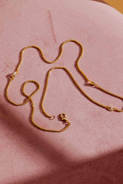 Gold Venetian Pave Necklace