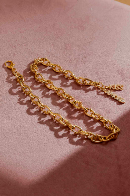 Gold Amore/Kiss Necklace