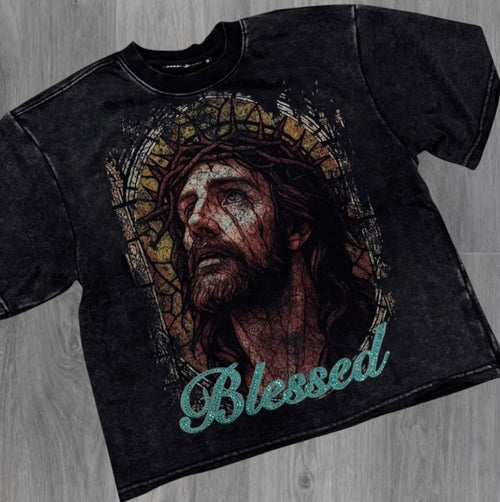 Rebel - Blessed T-shirt - Black - 143