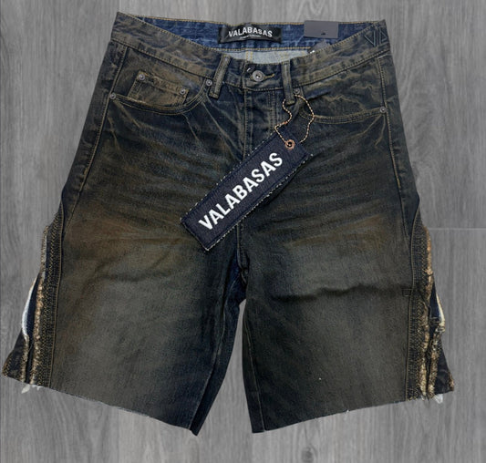 Valabasas - Wrap Denim Shorts -  Dirty Blue - 1031 z