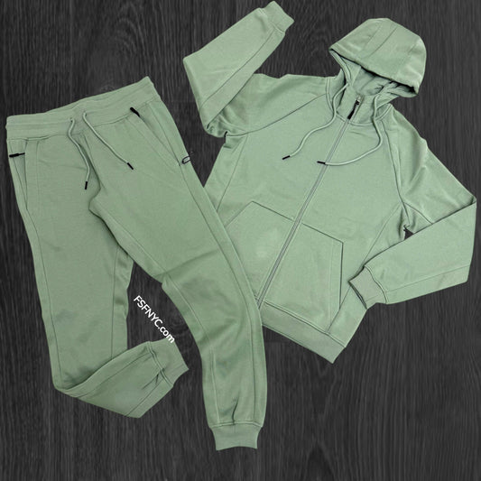 Narr Classic UpTown Zip Up Sweat Suit Sage 1080 z