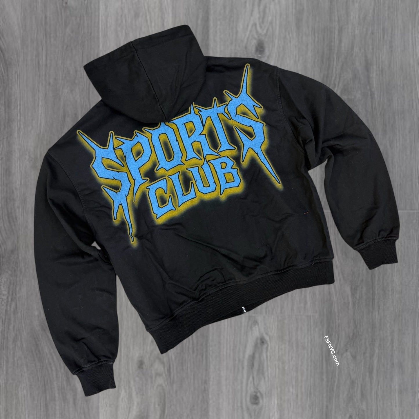 Shattered-  Sports cub  Zip Hoodie - Black
