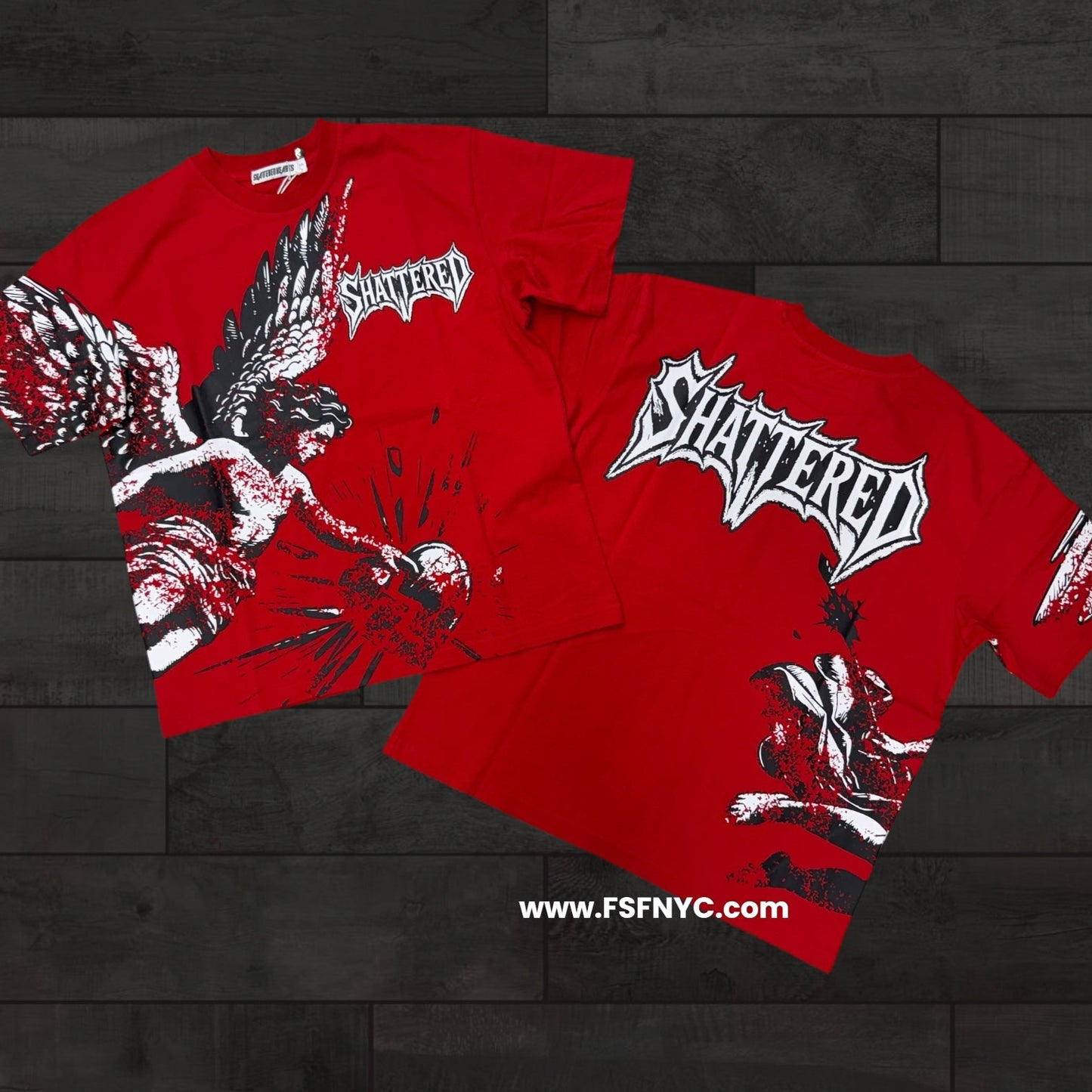 Shattered-  Catchin T-shirt - Red