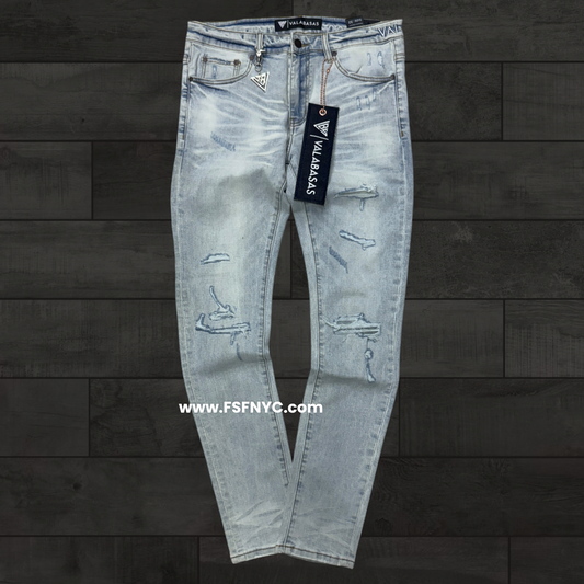 Valabasas - Scrimitar Skinny Jeans - Light Blue Wash - 1056