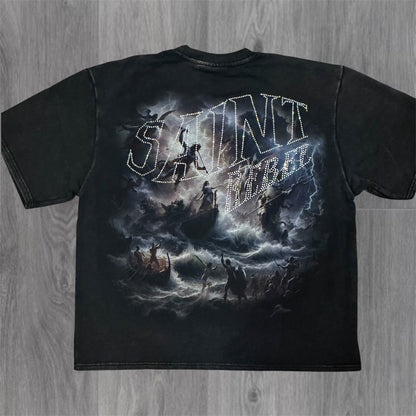 Sinister Crystal T-shirt  - Black - 11178