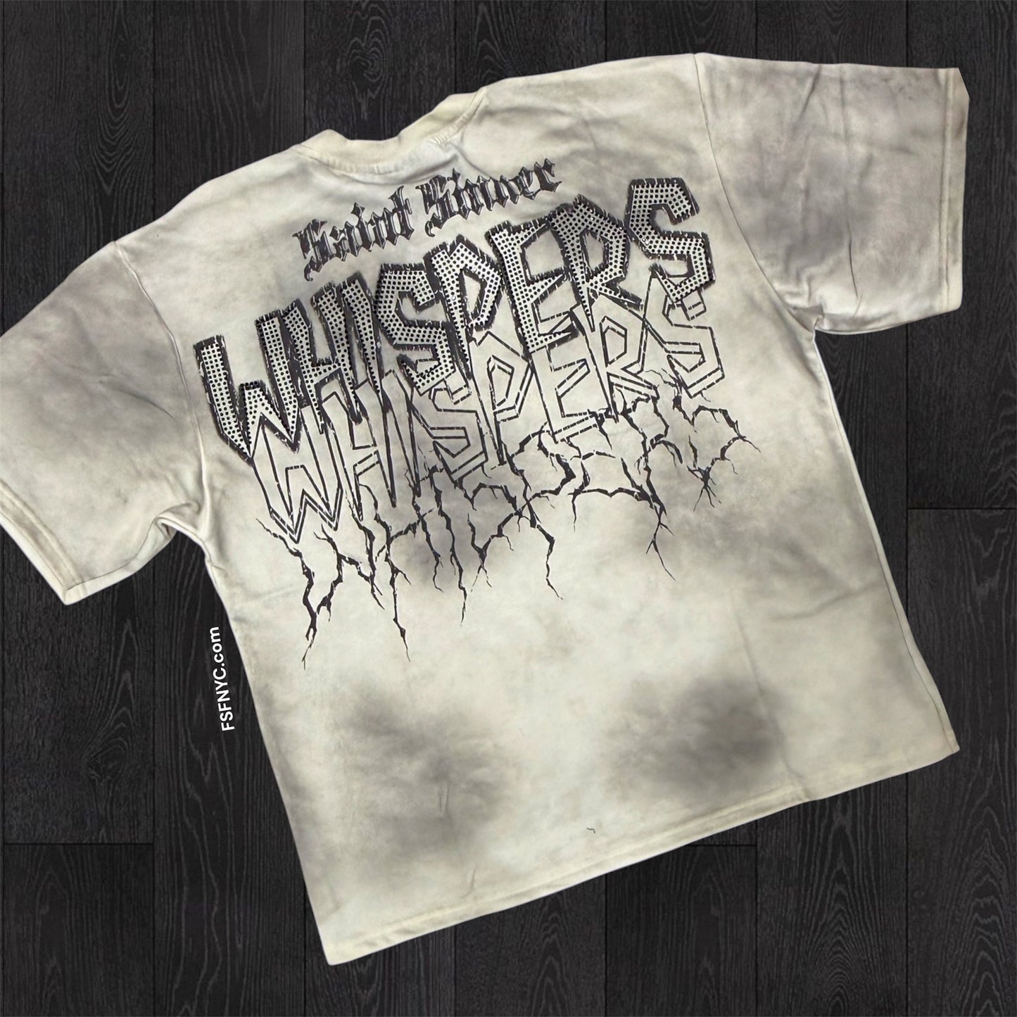 Whispers Crystal T-shirt  - Cream - 11129