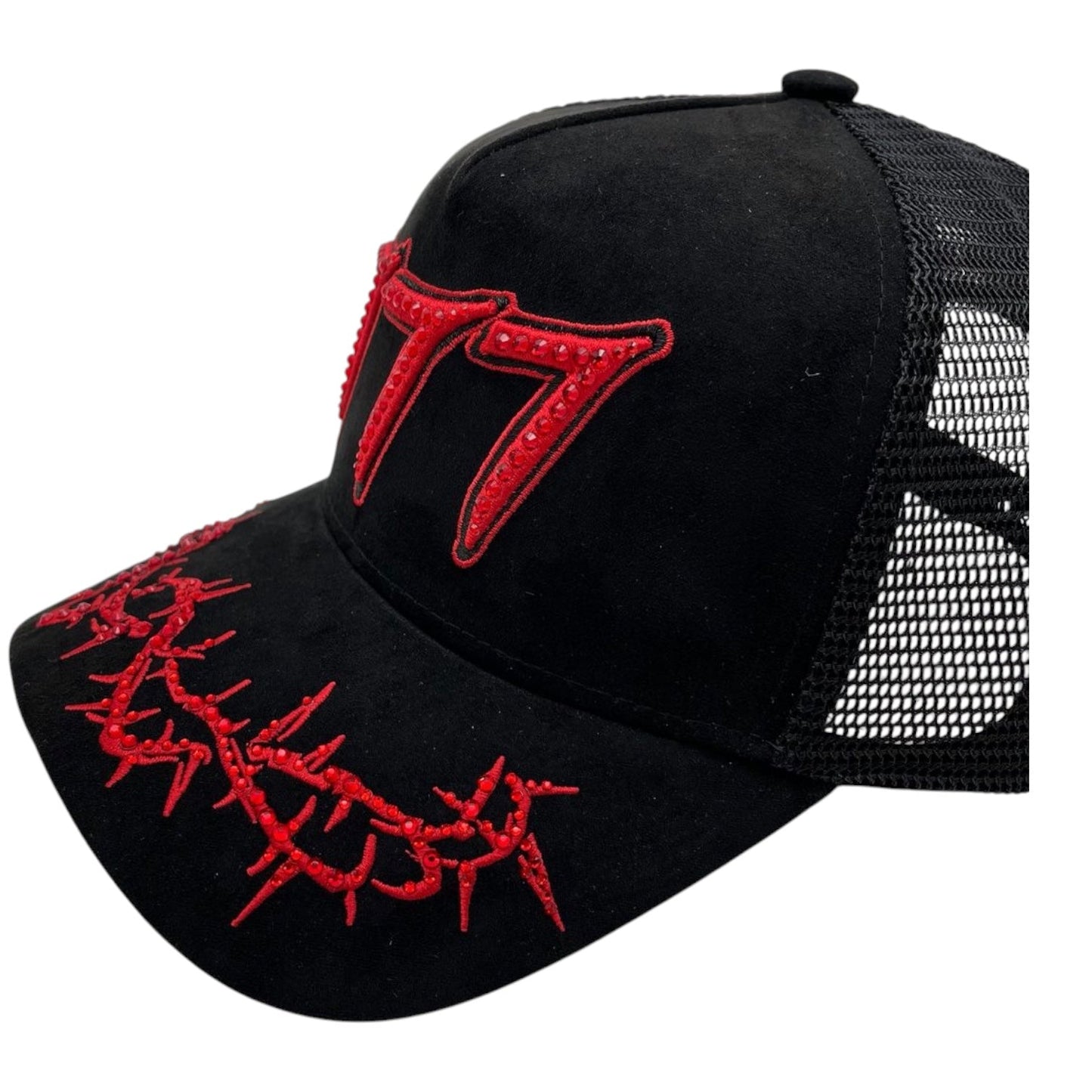 Hudson - “Chains”  777 Trucker hat - Black/Red V2