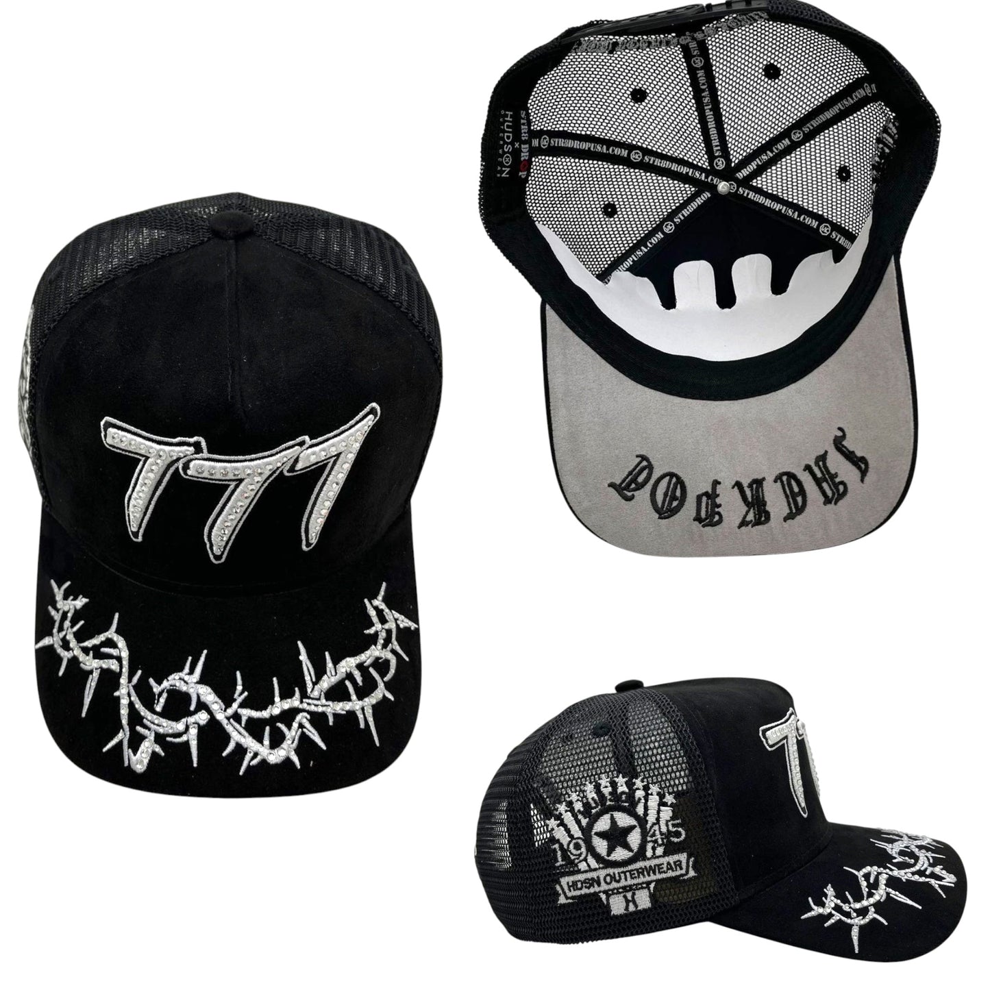 Hudson - “Chains”  777 Trucker hat - Black/White V2