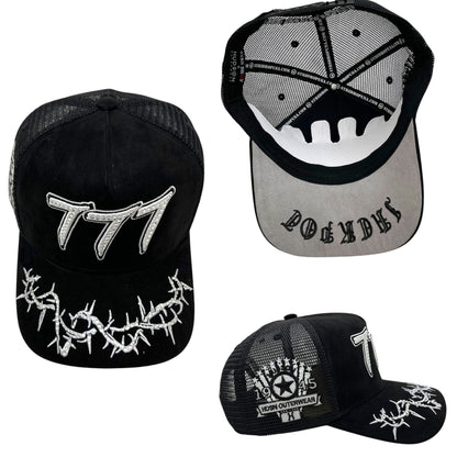 Hudson - “Chains”  777 Trucker hat - Black/White V2