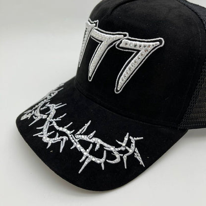 Hudson - “Chains”  777 Trucker hat - Black/White V2