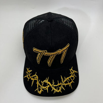 HDSN - “Chains”  777 Trucker hat - Black/Gold V2