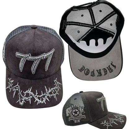 Hudson - “Chains”  777 Trucker hat - Grey V2