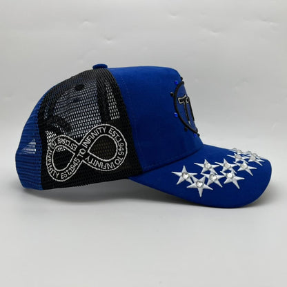 HDSN - Star 777  Trucker hat - Royal Blue V1