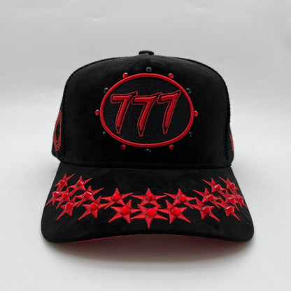 Hudson - “Stars”  777Trucker hat - Black/Red V1