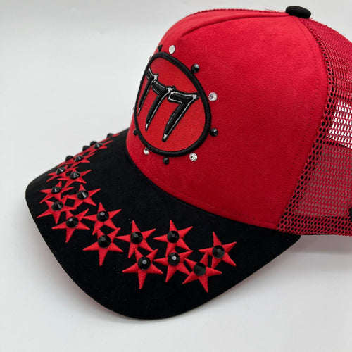 Hudson - “Stars”  777Trucker hat - RED V1