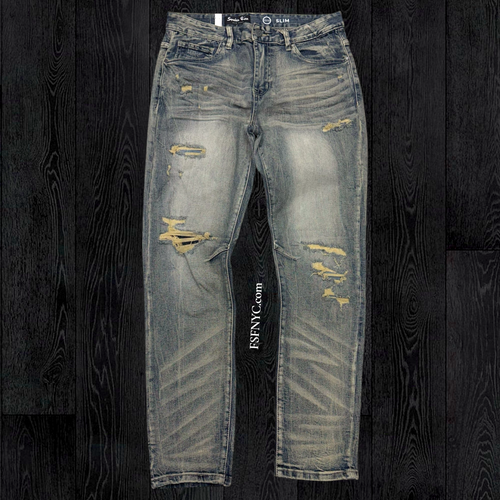 Rise -  Vintage Washed Jeans - Hemsworth Blue - F203