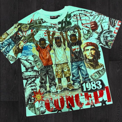 Con -  Over Fear T-shirt - Aqua  - 4 (2)