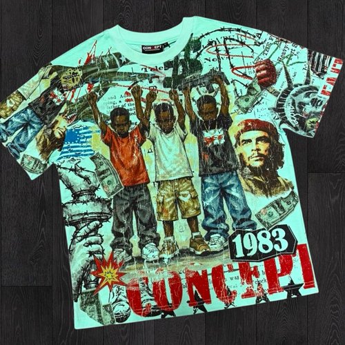 Con -  Over Fear T-shirt - Aqua  - 4 (2)