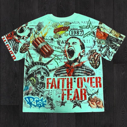Con -  Over Fear T-shirt - Aqua  - 4 (2)