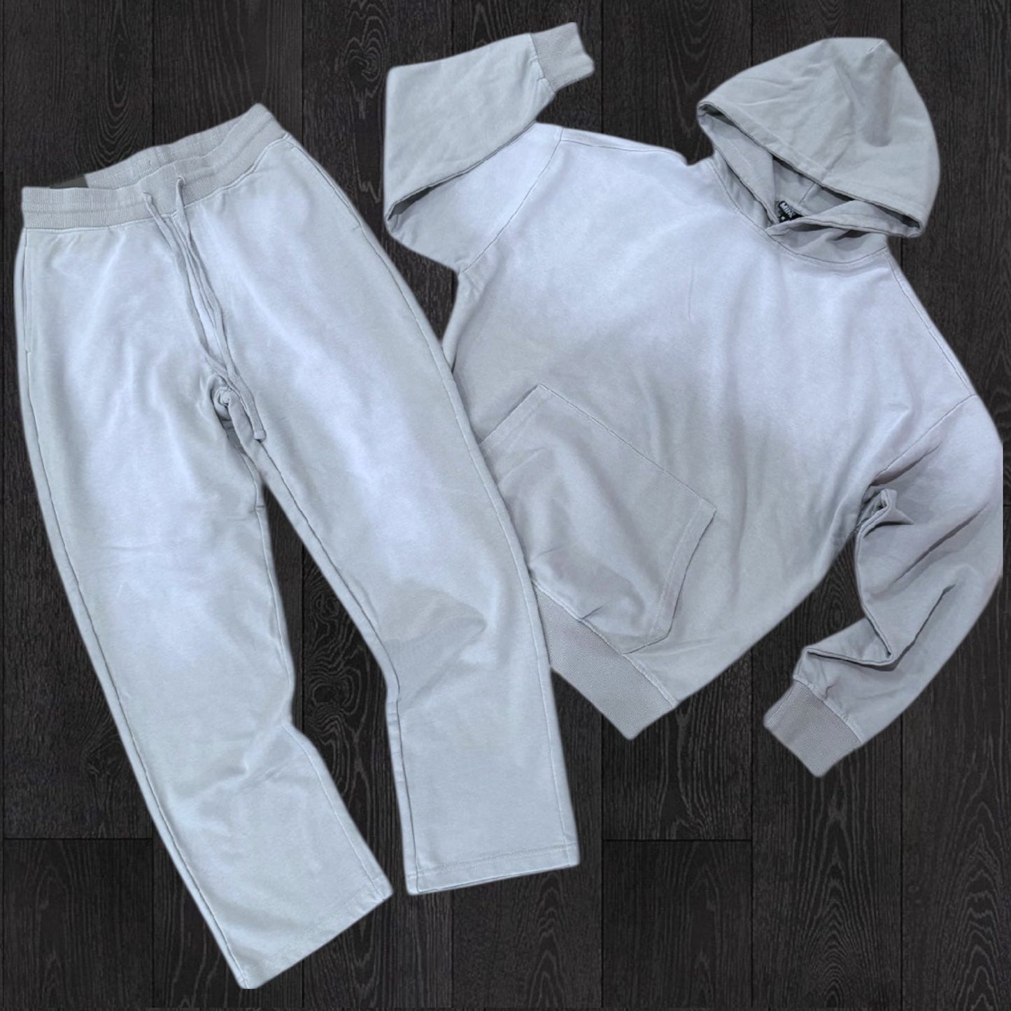 R - Fade Wash SweatSuit  - Lt Grey - 885