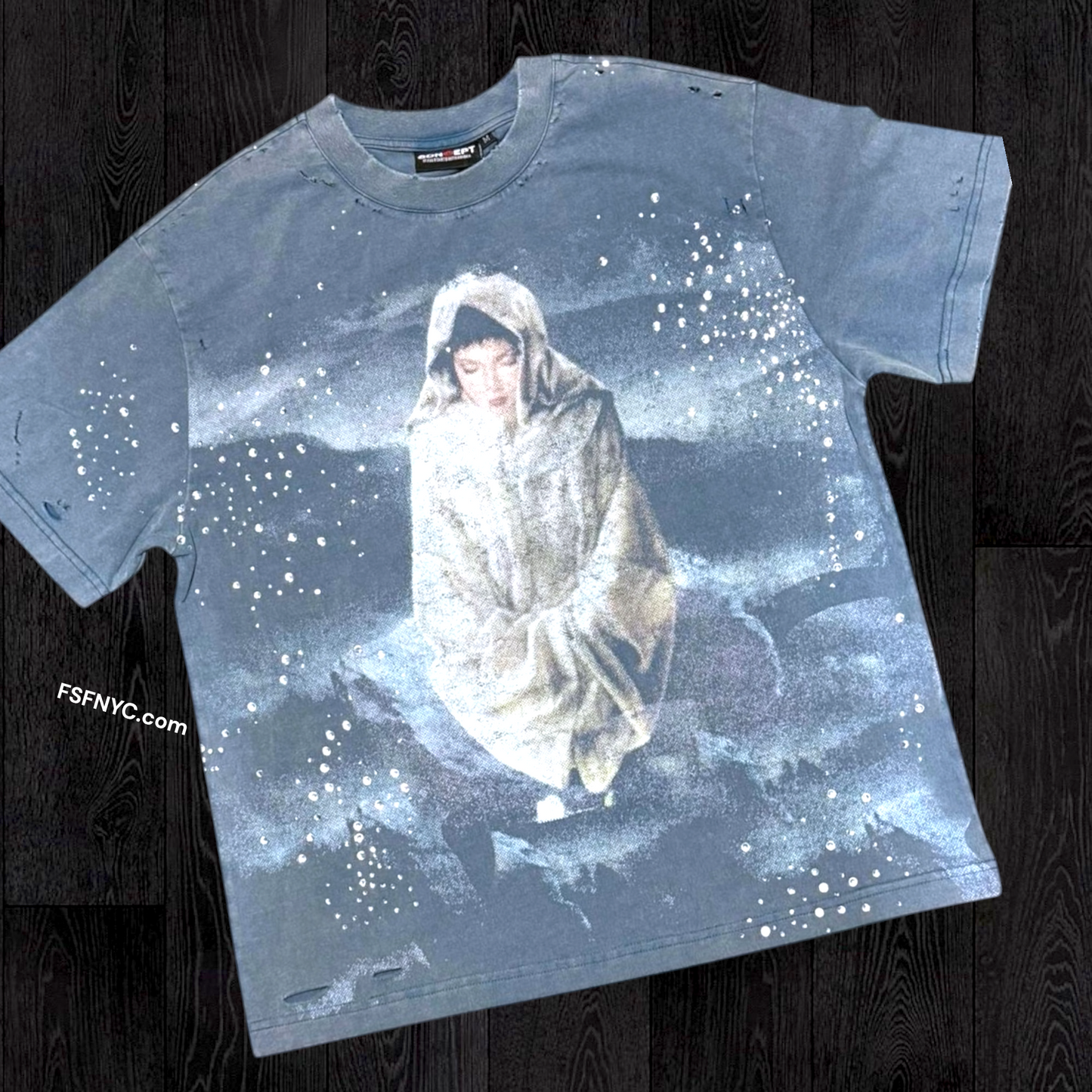 Con -  Devine T-shirt - Teal Blue Wash - 11 (2)