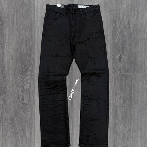 Rise - Distress Denim - Glow Black 25508
