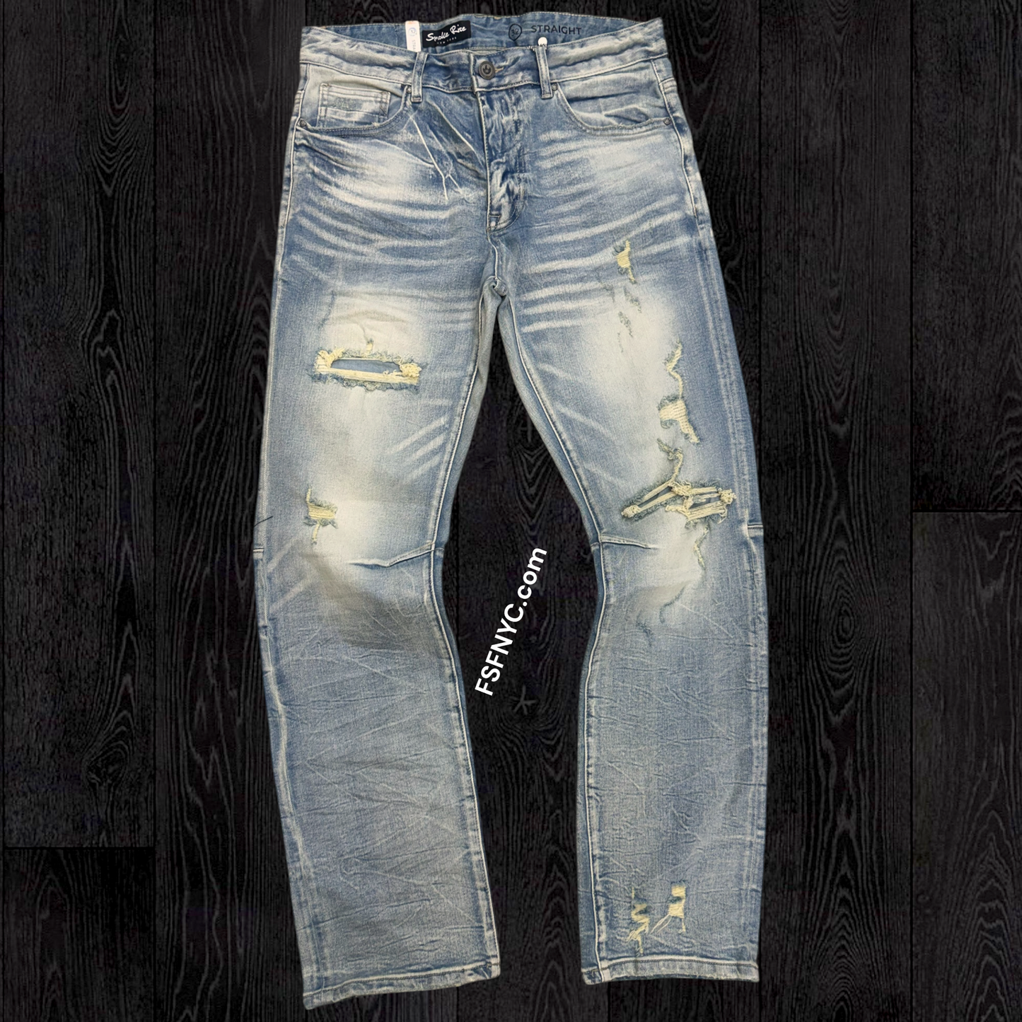 Rise - wisker effect Denim - Lil.Blu - 25508