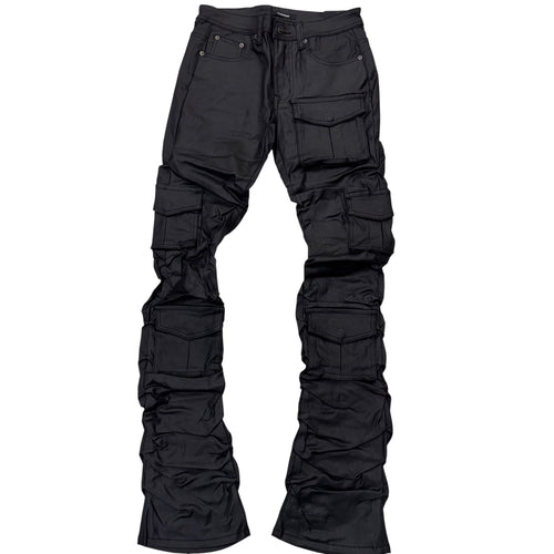 KD - Stacked Utility Denim - Coated Black - 2056B