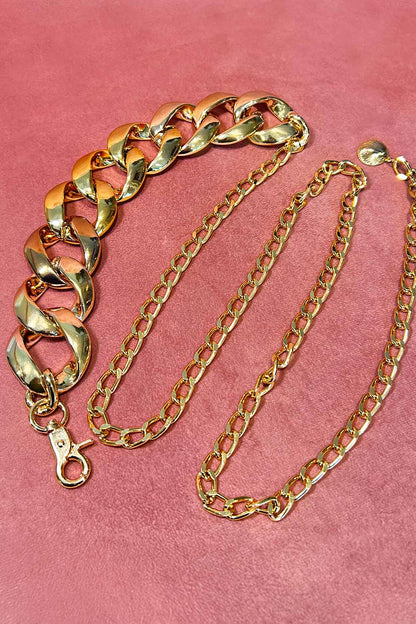 Gold Resin Chain Belt