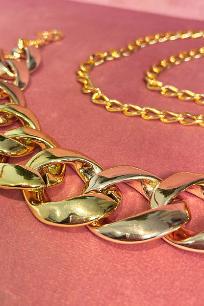 Gold Resin Chain Belt