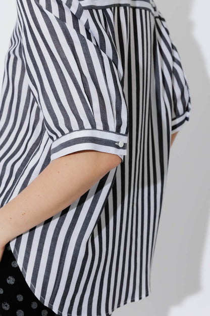 Charcoal Stripe Milan Blogger Shirt