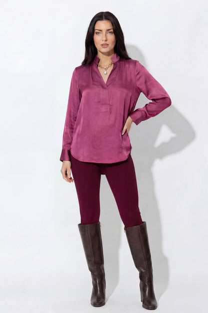 Deep Rose Glow Milan Blogger Shirt