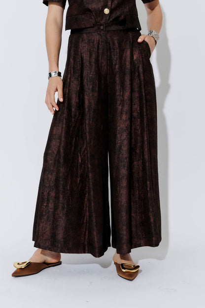 Deep Plum Wide Leg Culotte