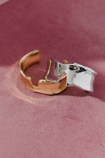 Gold Sculpt Cuff