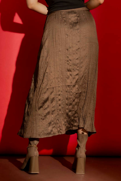Brown Wrap Skirt