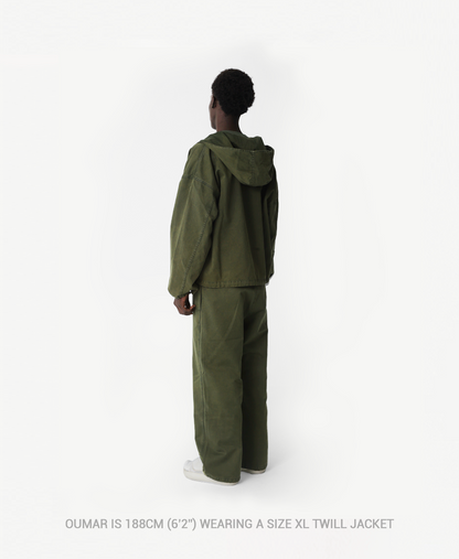 'Mud Gray' Twill Jacket