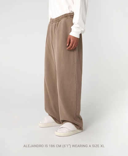 600 GSM 'Mud Gray' Straight-leg Pants