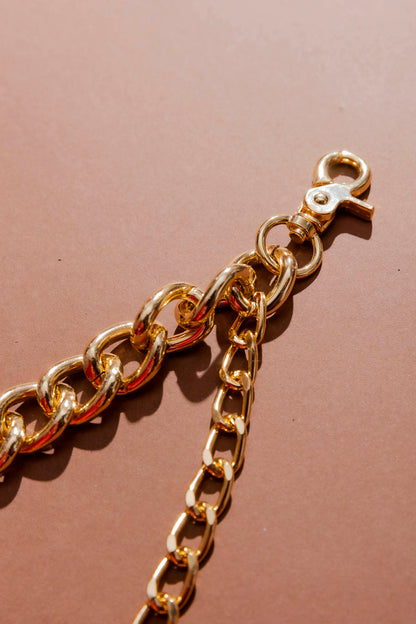 Gold Safety Pin Necklace Gold O/S