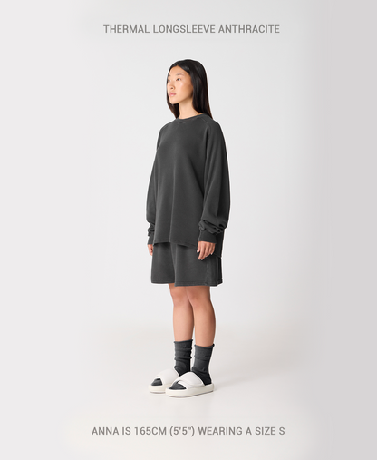 350 GSM 'Mud Gray' Thermal Longsleeve