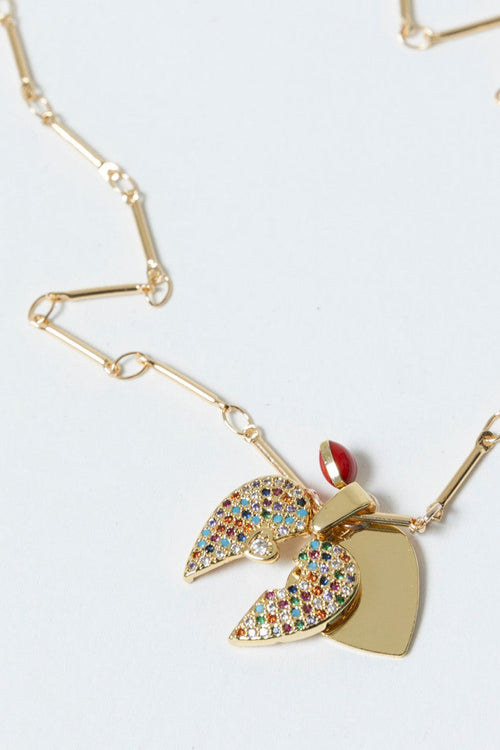 Gold Chain With Split Heart S
