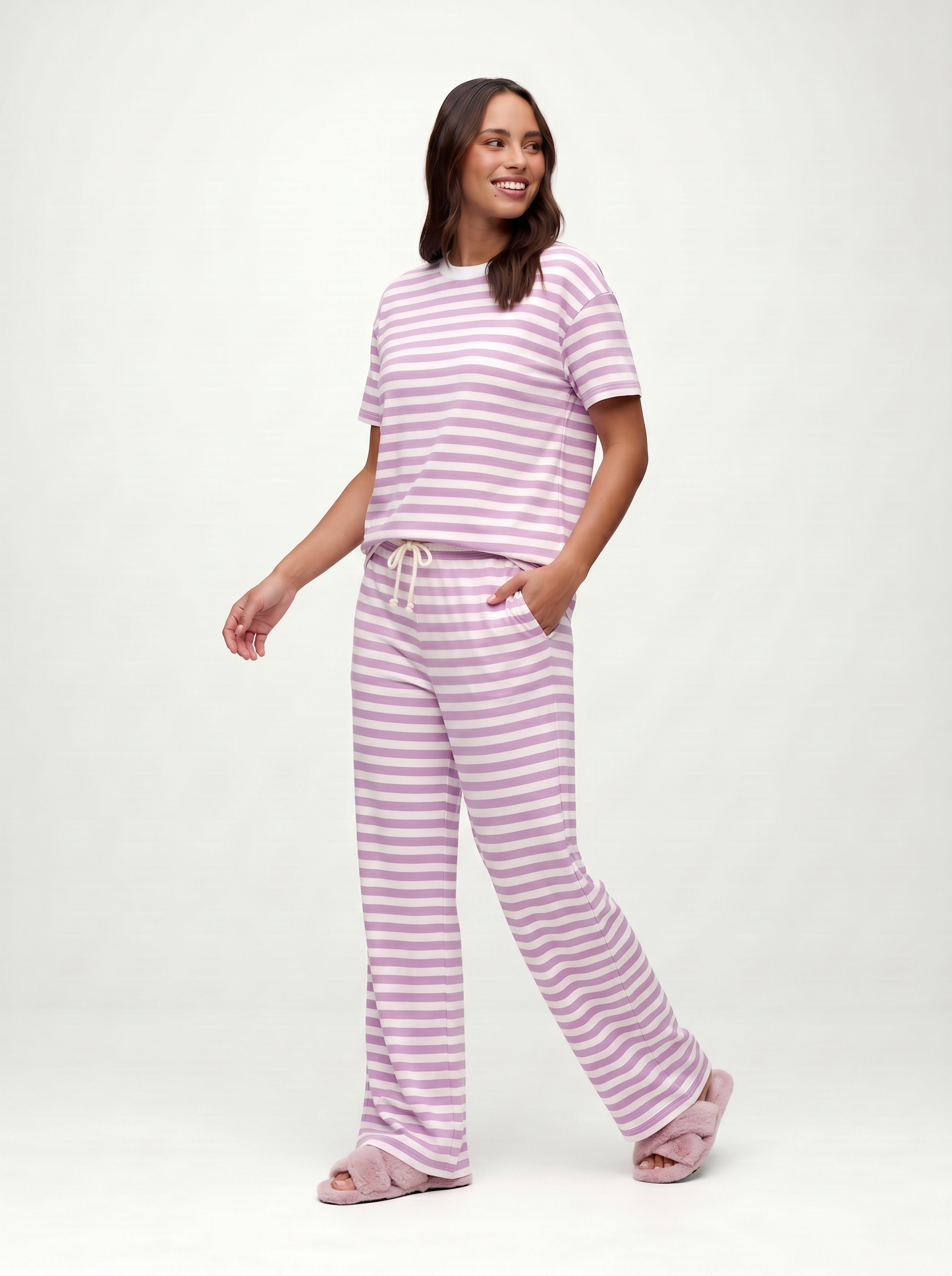 Seaside Pant | Orchid Stripe