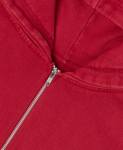 600 GSM 'Dark Red' Zipper